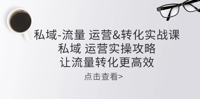 （10739期）私域-流量 运营&转化实操课：私域 运营实操攻略 让流量转化更高效-新星起源