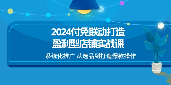 （11458期）2024付免联动-打造盈利型店铺实战课，系统化推广 从选品到打造爆款操作-新星起源