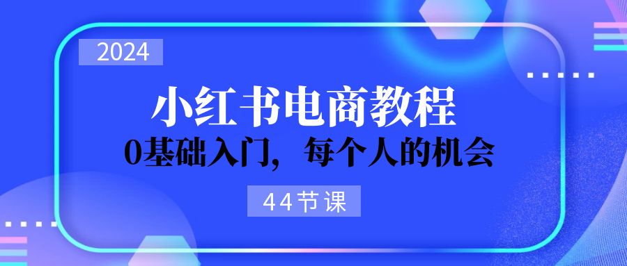 （11532期）2024从0-1学习小红书电商，0基础入门，每个人的机会（44节）-新星起源