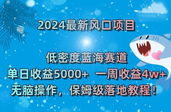 2024最新风口项目，低密度蓝海赛道，单日收益5000+，一周收益4w+！【揭秘】-新星起源