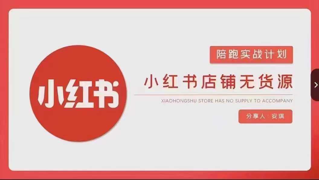 安琪-小红书店铺无货源实战，开店到售后全流程操作-新星起源