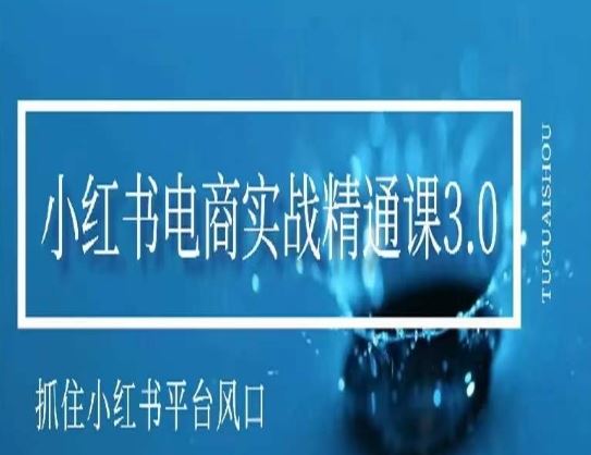 小红书电商实战精通课3.0，抓住小红书平台的风口，不错过有一个赚钱的机会-新星起源