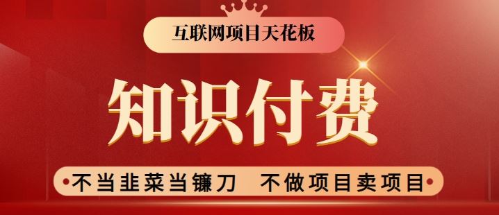 2024互联网项目天花板，新手小白也可以通过知识付费月入10W，实现财富自由【揭秘】-新星起源