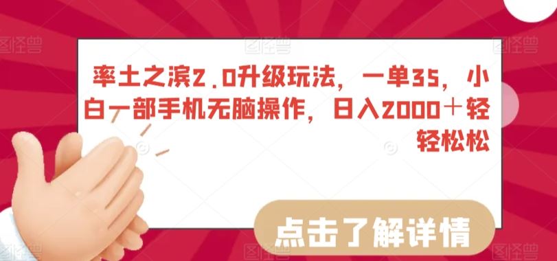 率土之滨2.0升级玩法，一单35，小白一部手机无脑操作，日入2000＋轻轻松松【揭秘】-新星起源