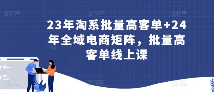 23年淘系批量高客单+24年全域电商矩阵，批量高客单线上课-新星起源