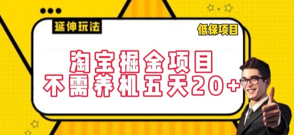 淘宝掘金项目，不需养机，五天20+，每天只需要花三四个小时【揭秘】-新星起源