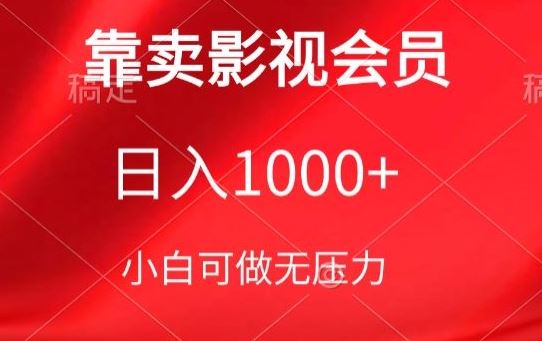 靠卖影视会员，日入1000+，落地保姆级教程，新手可学【揭秘】-新星起源