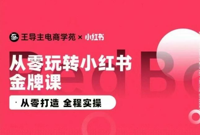 王导主·小红书电商运营实操课，​从零打造  全程实操-新星起源