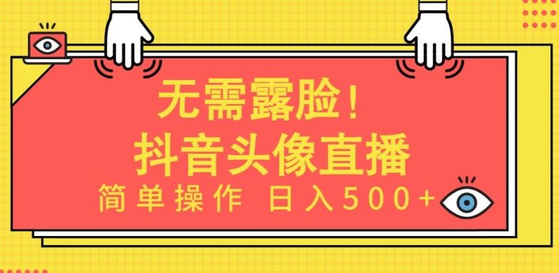 无需露脸，Ai头像直播项目，简单操作日入500+【揭秘】-新星起源