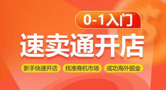 速卖通开店0-1入门，新手快速开店 找准商机市场 成功海外掘金-新星起源