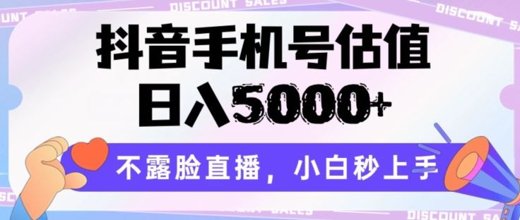 抖音手机号估值，日入5000+，不露脸直播，小白秒上手【揭秘】-新星起源