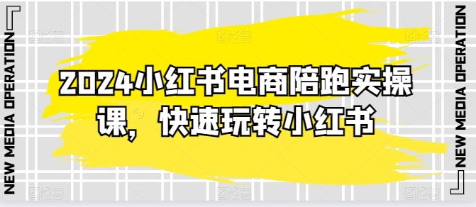 2024小红书电商陪跑实操课，快速玩转小红书，超过20节精细化课程-新星起源