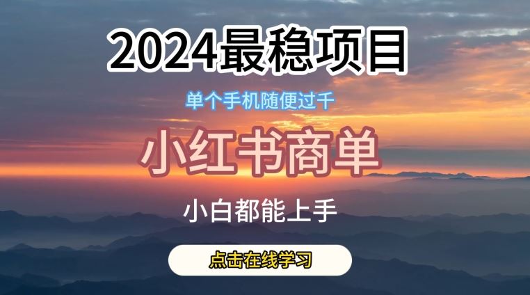 2024最稳蓝海项目，小红书商单项目，没有之一【揭秘】-新星起源