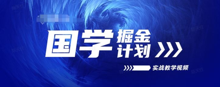 国学掘金计划2024实战教学视频教学，高复购项目长久项目-新星起源