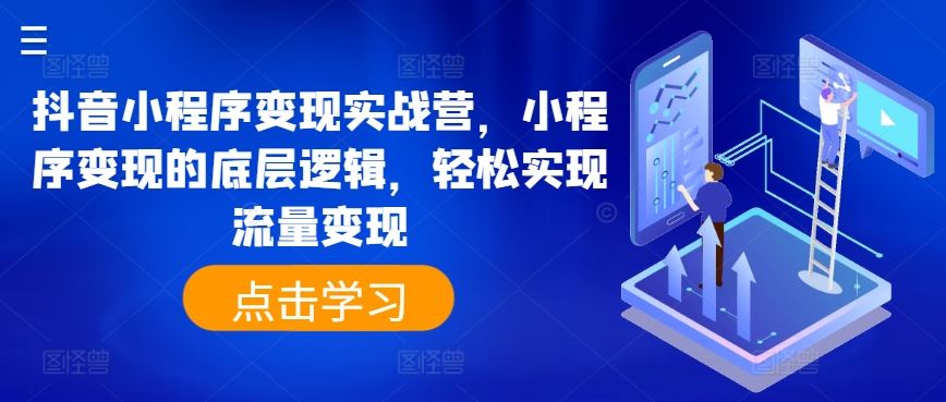 抖音小程序变现实战营，小程序变现的底层逻辑，轻松实现流量变现-新星起源