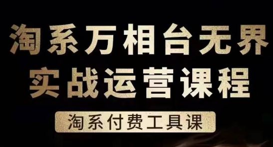 淘系万相台无界实战运营课，淘系付费工具课-新星起源