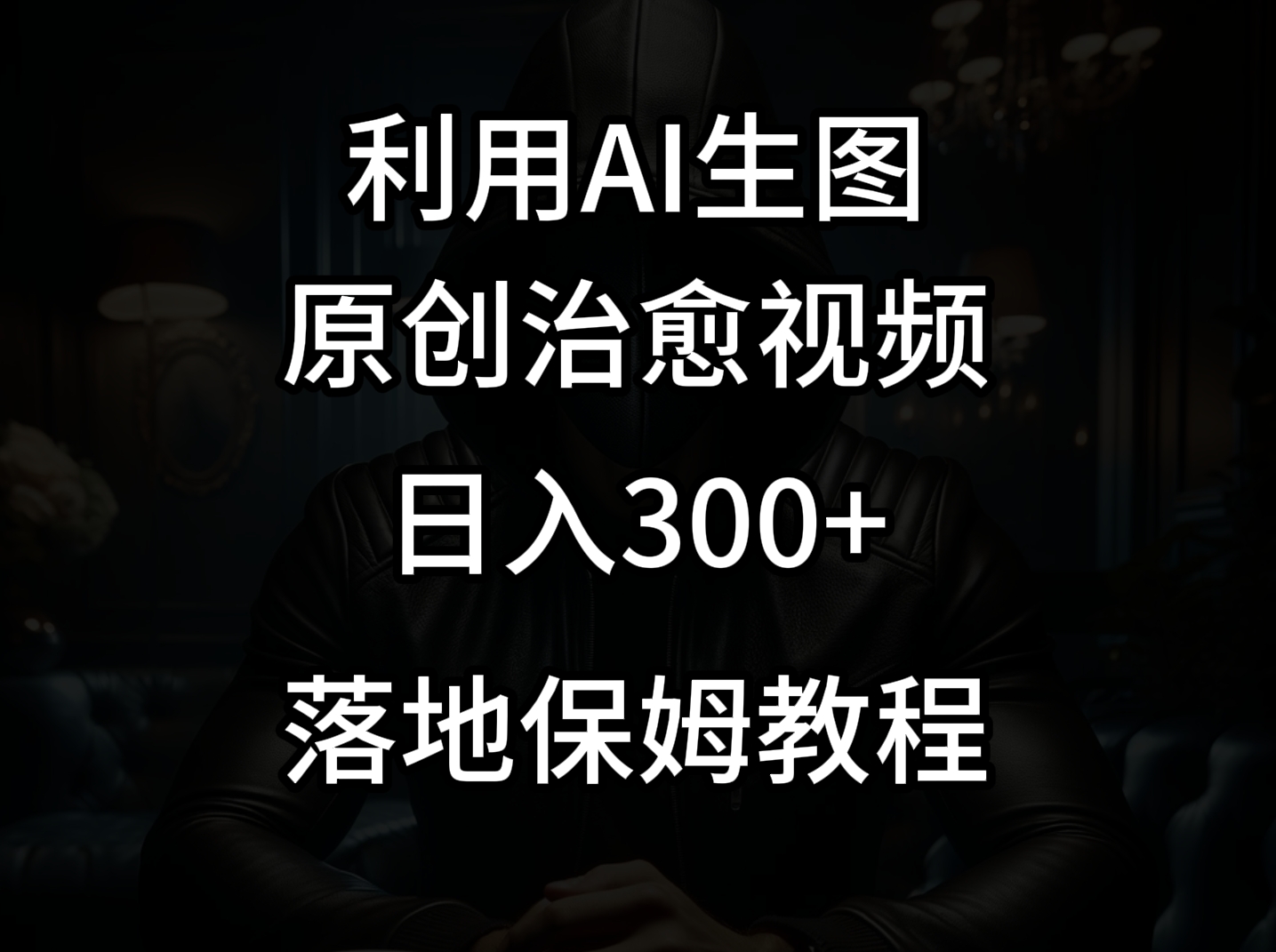 抖音最新爆款项目，治愈视频，仅靠一张图日入300+-新星起源