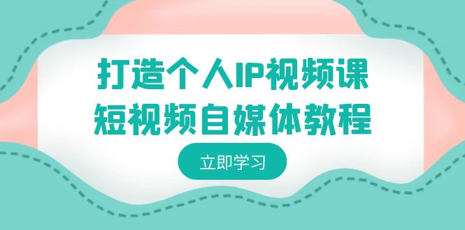 打造个人IP视频课-短视频自媒体教程，个人IP如何定位，如何变现-新星起源