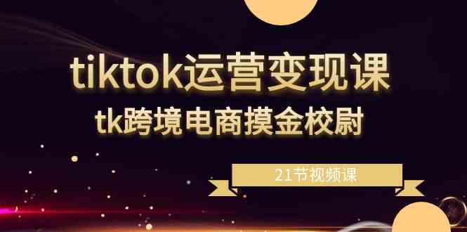 tiktok运营变现课，tk跨境电商摸金校尉（21节视频课）-新星起源