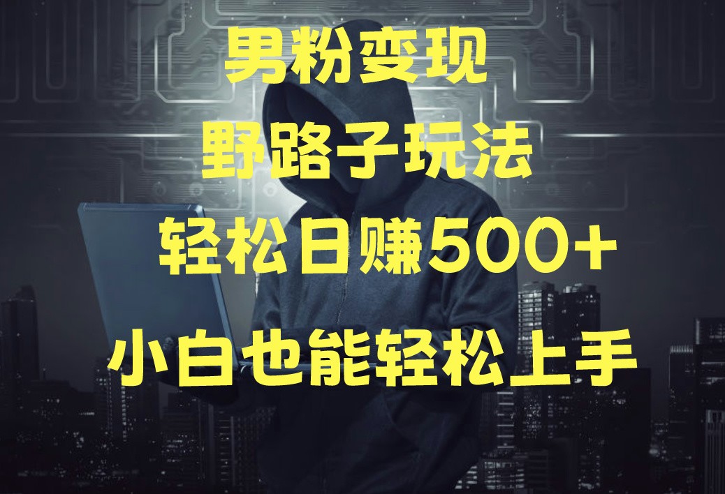 当下最火男粉变现项目月入5W+，小白也能轻松盈利-新星起源