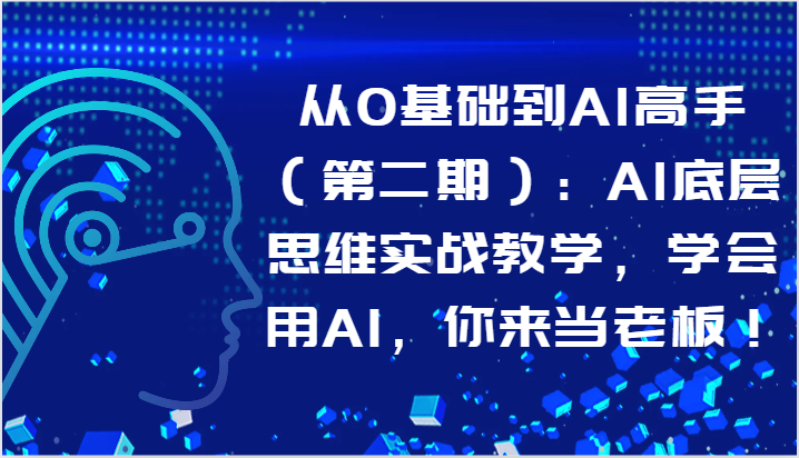 从0基础到AI高手（第二期）：AI底层思维实战教学，学会用AI，你来当老板！-新星起源