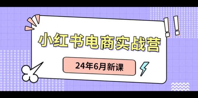 小红书电商实战营：小红书笔记带货和无人直播，24年6月新课-新星起源