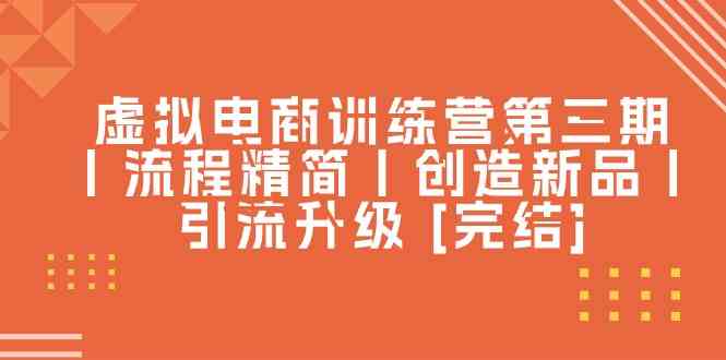 虚拟电商训练营第三期丨流程精简丨创造新品丨引流升级 [完结]-新星起源