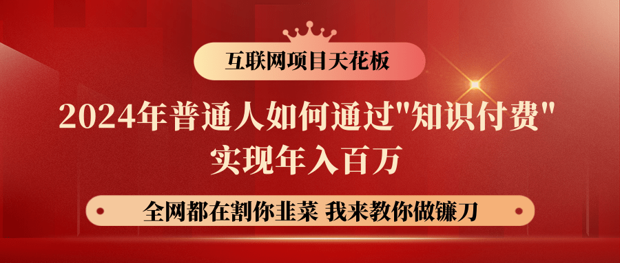 2024年普通人如何通过"知识付费"月入十万年入百万，实现财富自由-新星起源