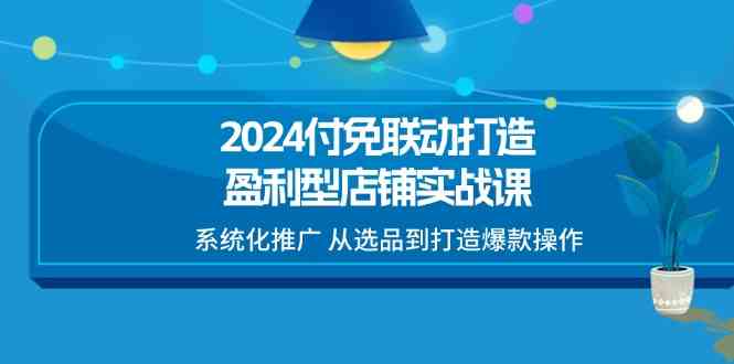 2024付免联动打造盈利型店铺实战课，系统化推广 从选品到打造爆款操作-新星起源