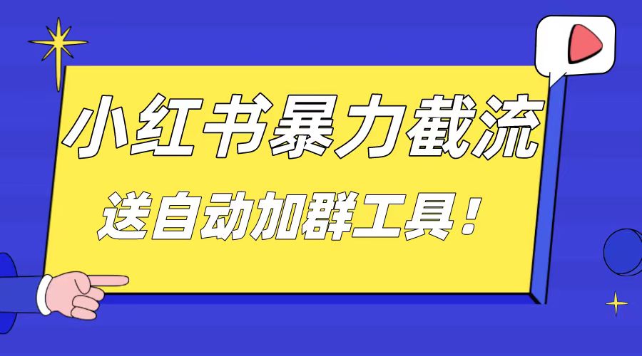 （8580期）小红书截流引流大法，简单无脑粗暴，日引20-30个高质量创业粉（送自动加…-新星起源