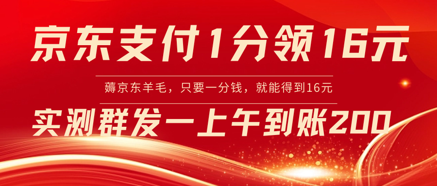 （8678期）京东支付1分得16元实操到账200-新星起源