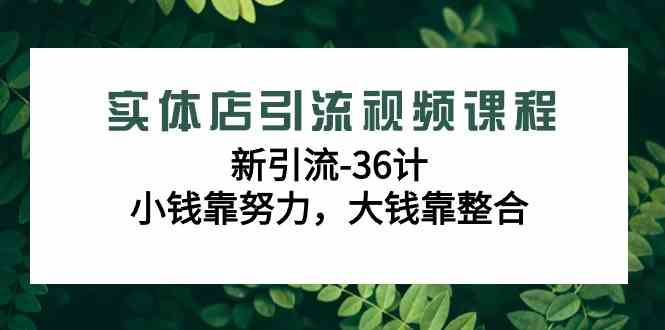 （9048期）实体店引流视频课程，新引流-36计，小钱靠努力，大钱靠整合（48节-无水印）-新星起源