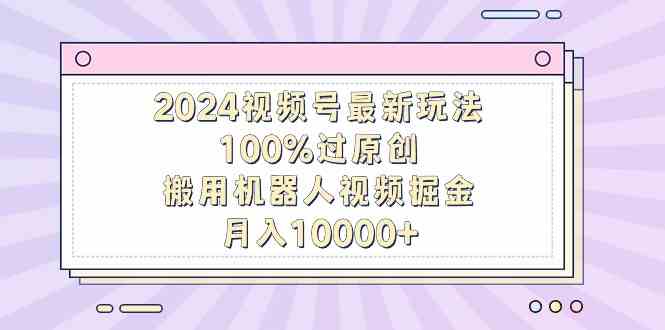 （9151期）2024视频号最新玩法，100%过原创，搬用机器人视频掘金，月入10000+-新星起源