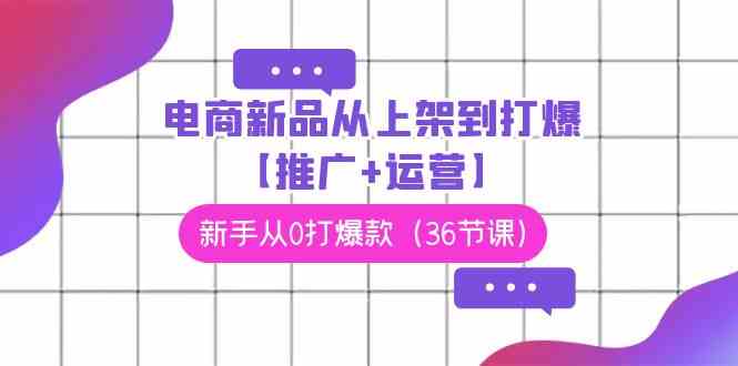 （9286期）电商 新品从上架到打爆【推广+运营】，新手从0打爆款（36节课）-新星起源