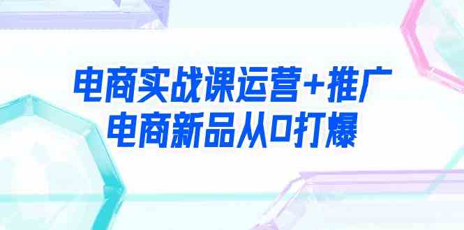 （9313期）电商实战课运营+推广，电商新品从0打爆（99节视频课）-新星起源