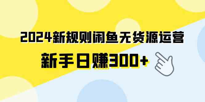 （9522期）2024新规则闲鱼无货源运营新手日赚300+-新星起源