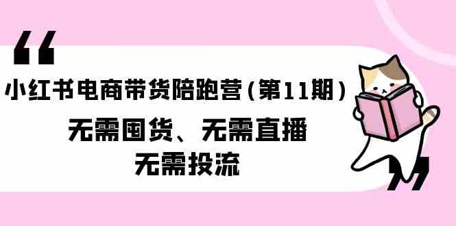 （9996期）小红书电商带货陪跑营(第11期)无需囤货、无需直播、无需投流（送往期10套）-新星起源