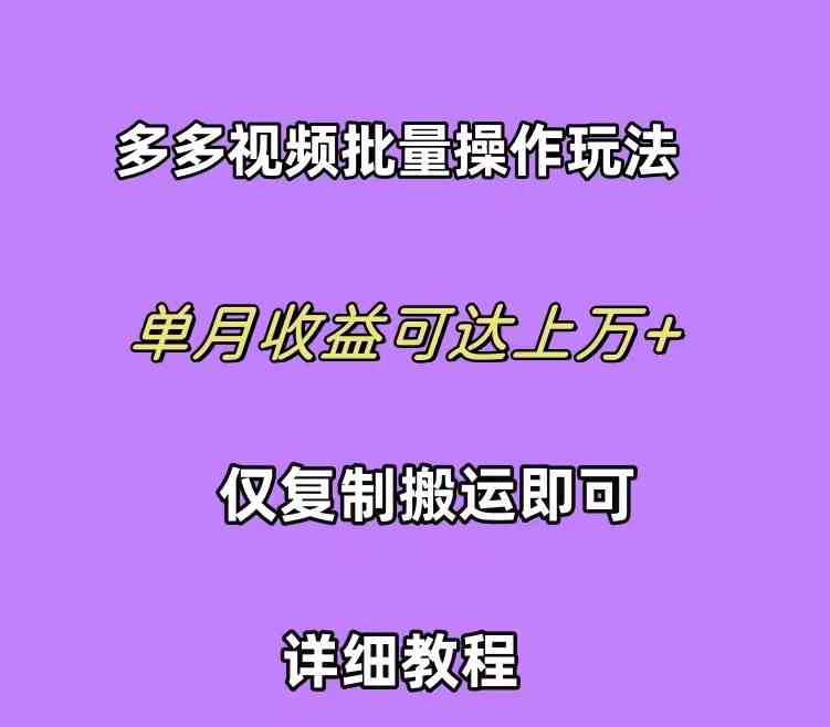 （10029期）拼多多视频带货快速过爆款选品教程 每天轻轻松松赚取三位数佣金 小白必…-新星起源