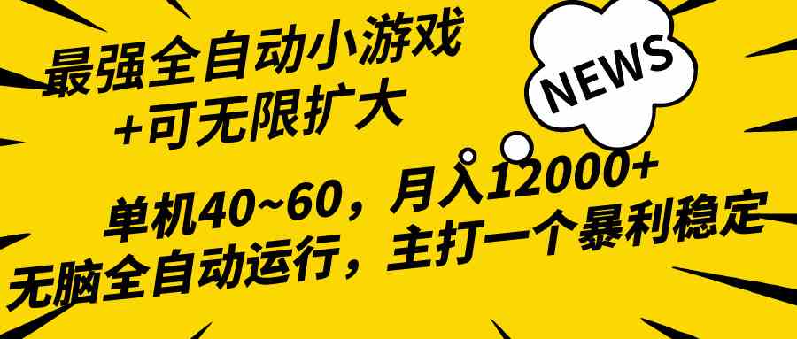 （10046期）2024最新全网独家小游戏全自动，单机40~60,稳定躺赚，小白都能月入过万-新星起源