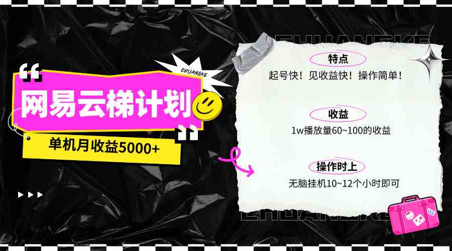 （10063期）最新网易云梯计划网页版，单机月收益5000+！可放大操作-新星起源