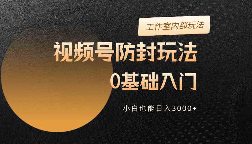 （10107期）2024视频号升级防封玩法，零基础入门，小白也能日入3000+-新星起源