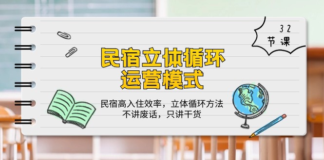 （10284期）民宿 立体循环运营模式：民宿高入住效率，立体循环方法，只讲干货（32节）-新星起源