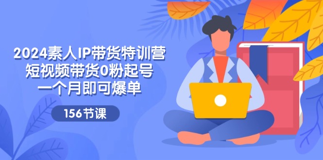 （11670期）2024素人IP带货特训营，短视频带货0粉起号，一个月即可爆单（156节）-新星起源