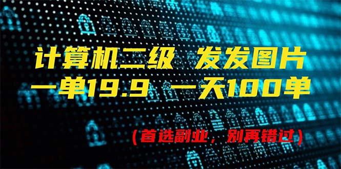 （11715期）计算机二级，一单19.9 一天能出100单，每天只需发发图片（附518G资料）-新星起源